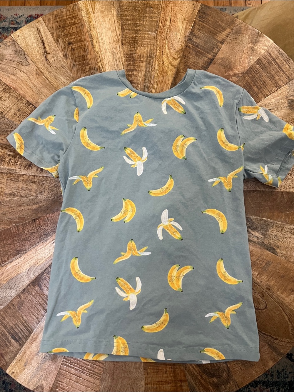C&C California Blue Kids Short Sleeve Tee with Yellow Banana Print